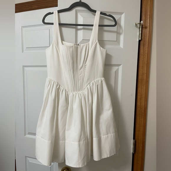 STAUD Landscape Dress White - Picture 5 of 11